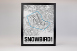Snowbird Resort Map Poster – Utah