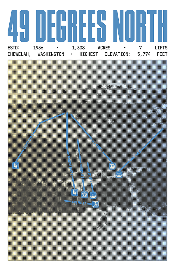 49 Degrees North Mountain Resort Poster