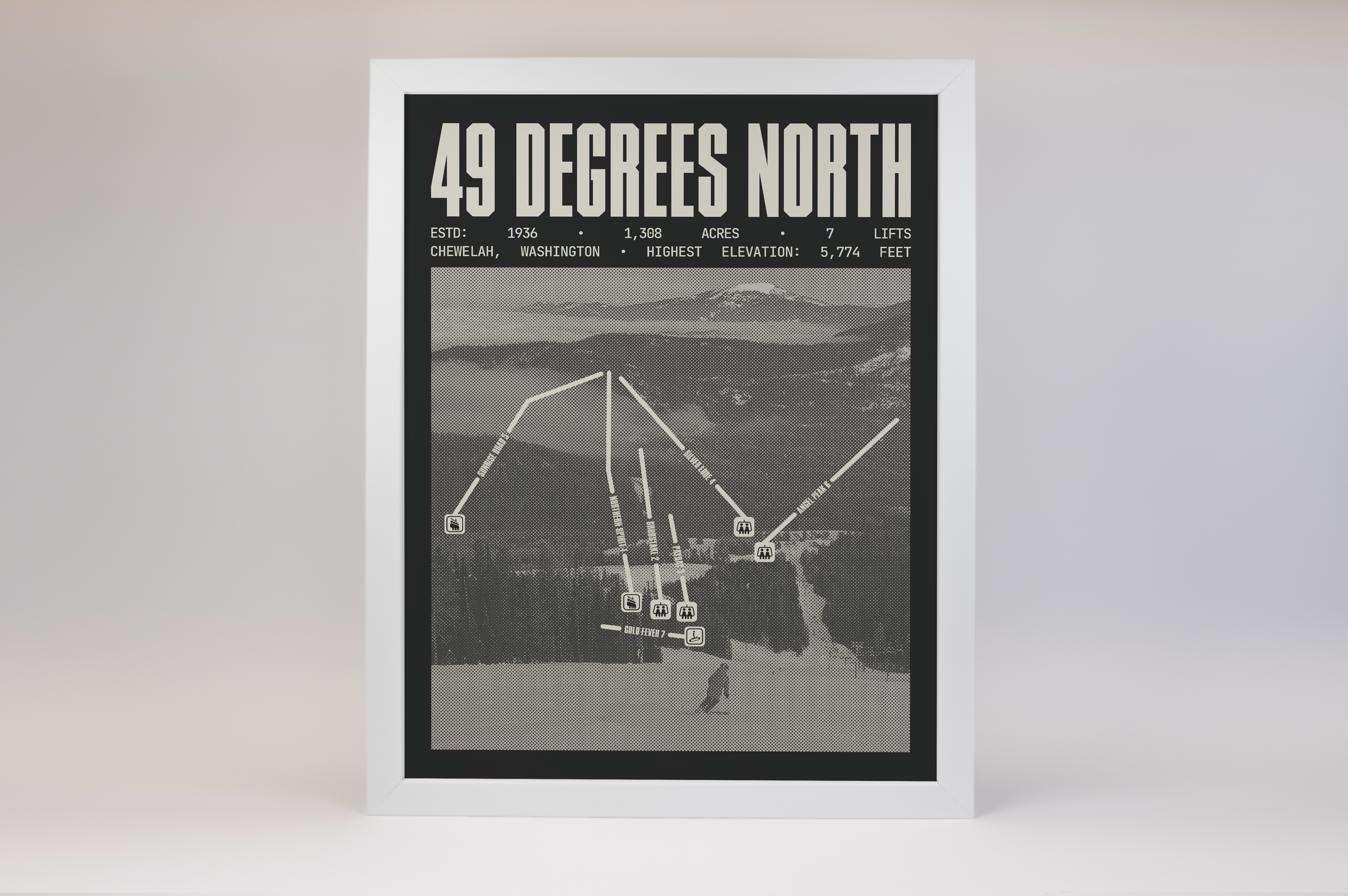 49 Degrees North Mountain Resort Poster
