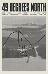 49 Degrees North Mountain Ski Resort Poster