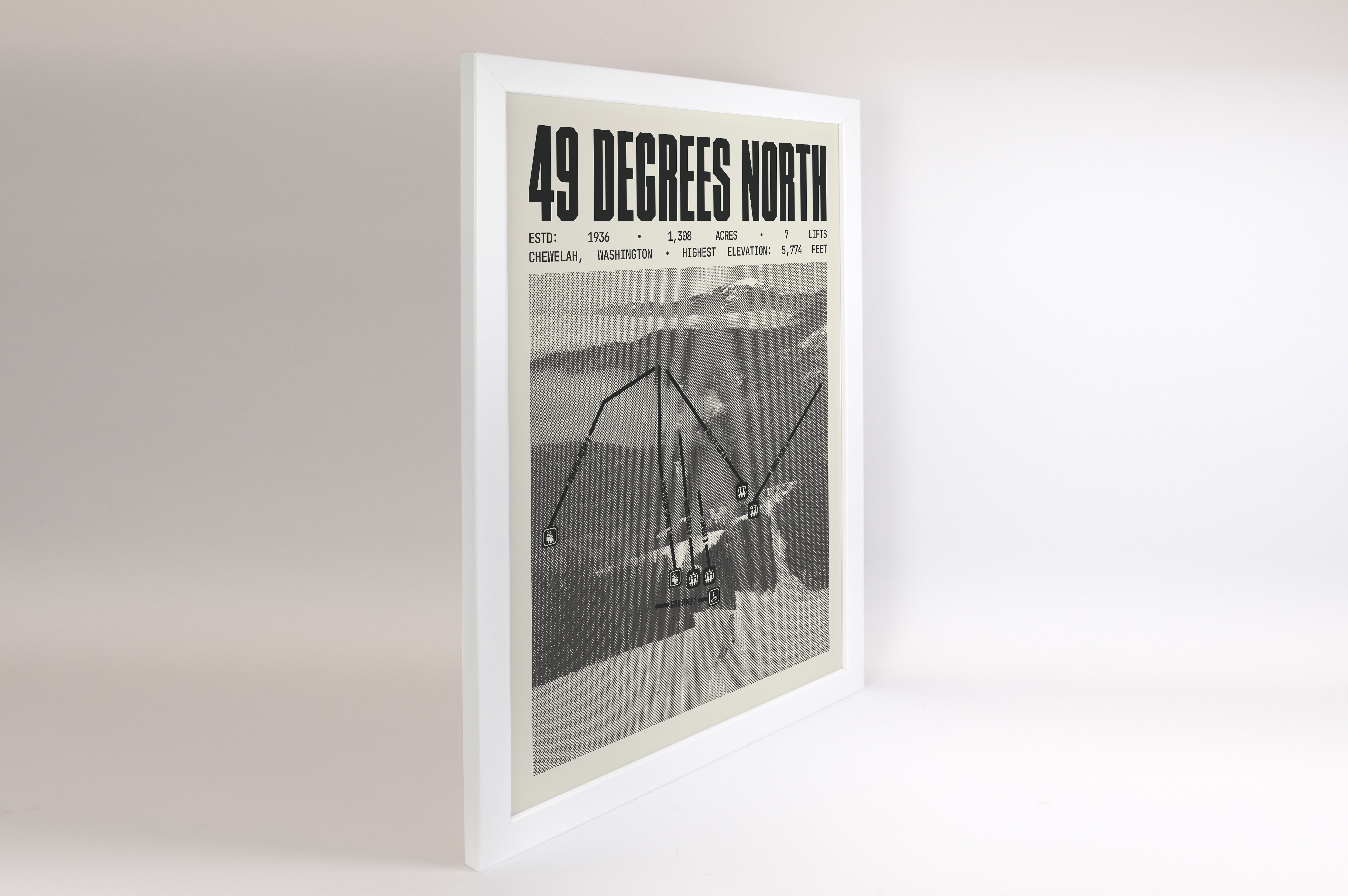49 Degrees North Mountain Resort Poster