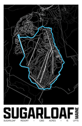 Sugarloaf Map Poster – Maine