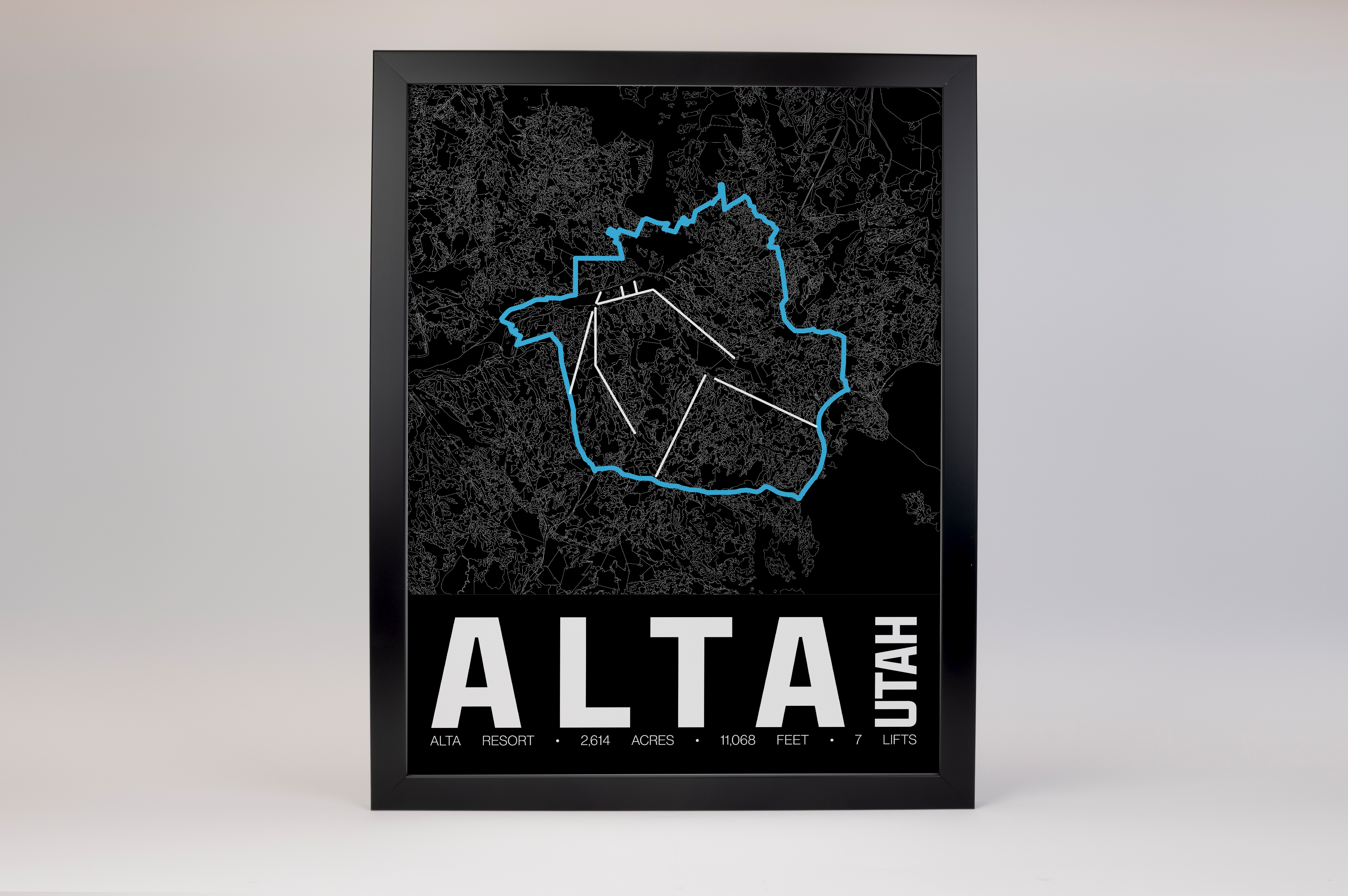 Alta Resort Map Poster – Utah
