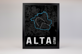 Alta Resort Map Poster – Utah