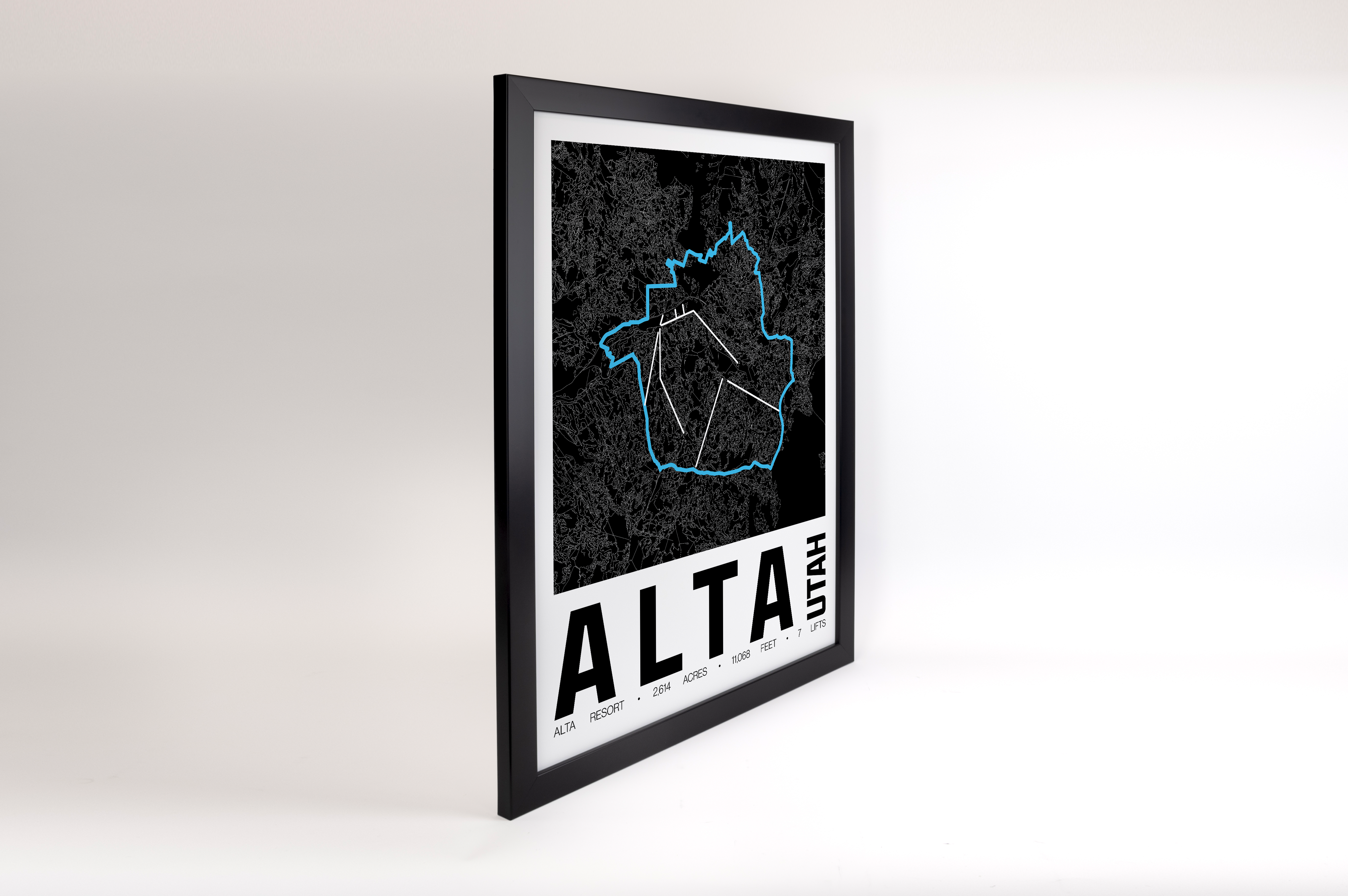 Alta Resort Map Poster – Utah