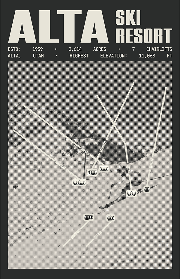 Alta Ski Resort Poster