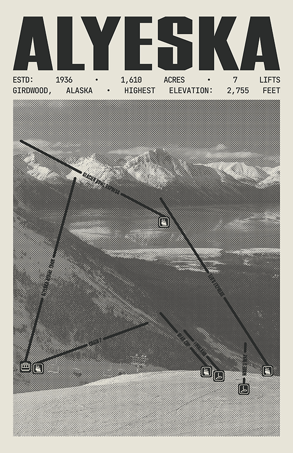 Alyeska Resort - Girdwood Resort Poster