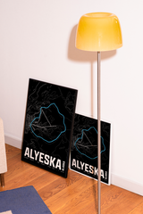 Alyeska Resort - Girdwood Resort Map Poster – Alaska