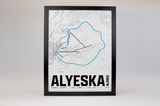 Alyeska Resort - Girdwood Resort Map Poster – Alaska