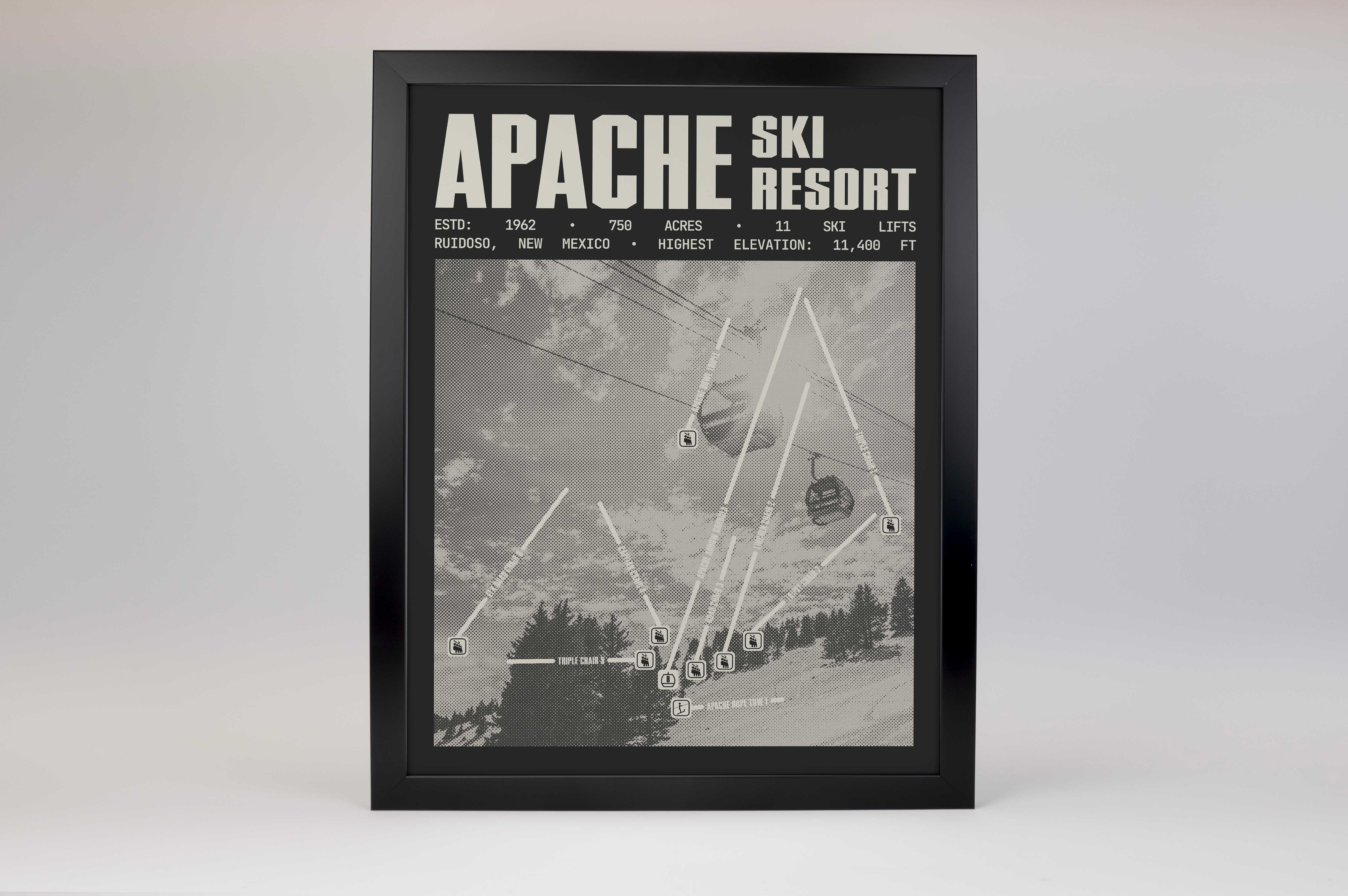 Apache Ski Resort Poster