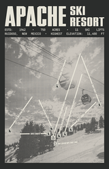 Apache Ski Resort Poster
