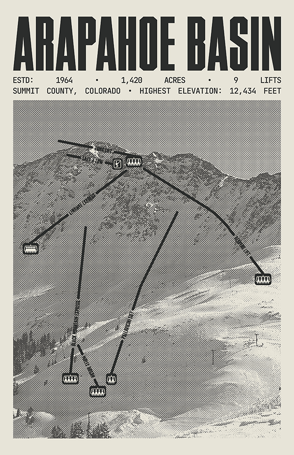 Arapahoe Basin Resort Poster