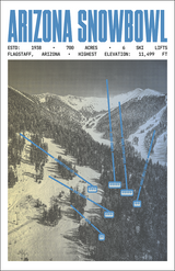 Arizona Snowbowl Ski Resort Poster