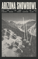 Arizona Snowbowl Ski Resort Poster