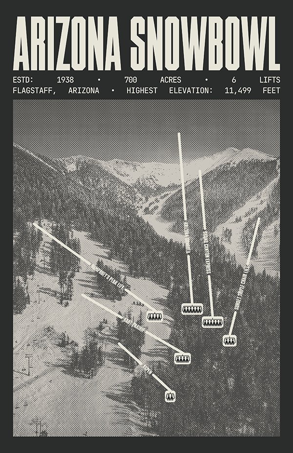 Arizona Snowbowl Resort Poster