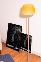 Aspen Highlands Resort Map Poster – Colorado