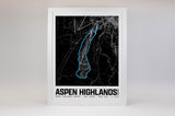 Aspen Highlands Resort Map Poster – Colorado