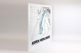 Aspen Highlands Resort Map Poster – Colorado