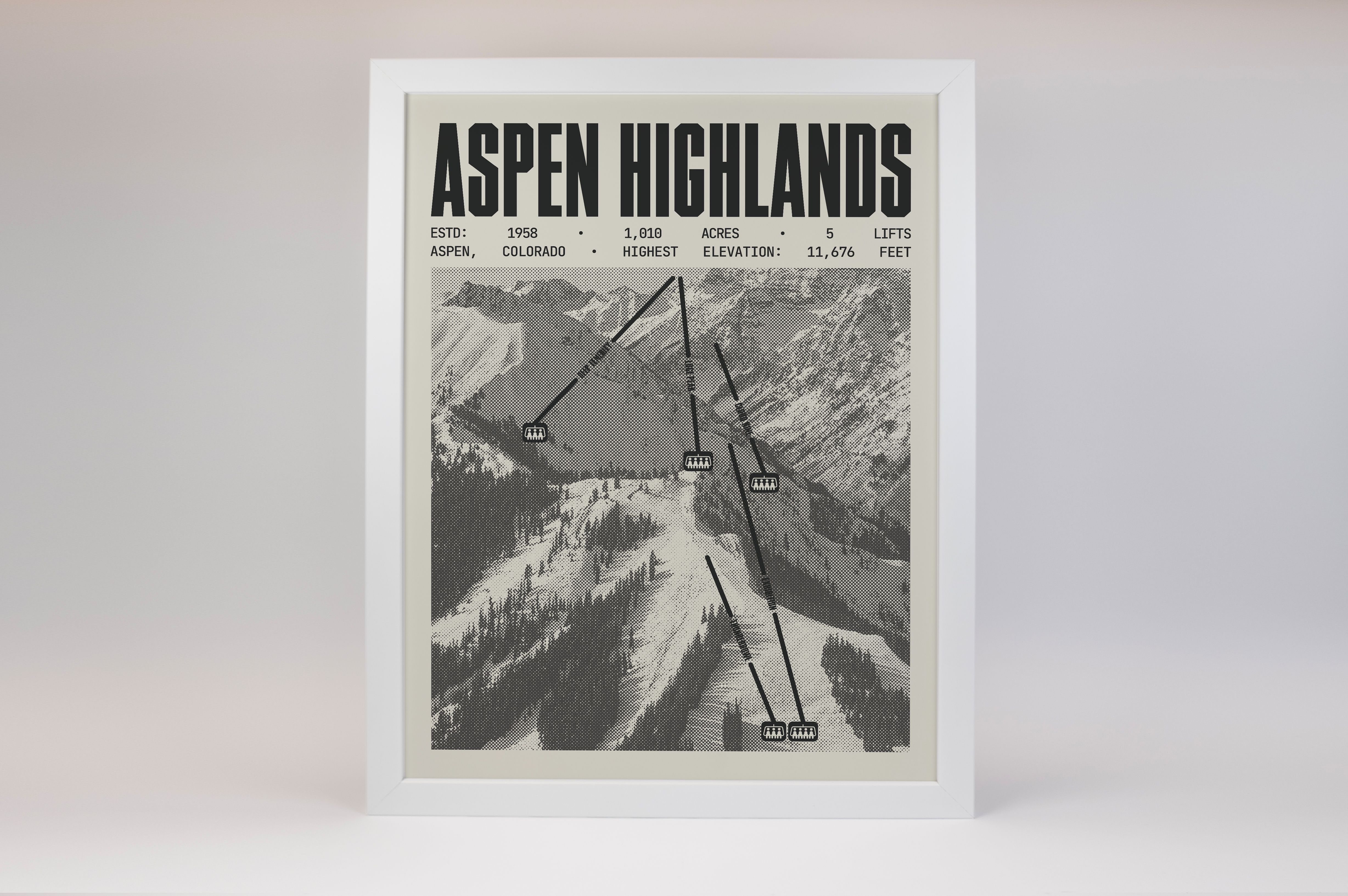 Aspen Highlands Resort Poster