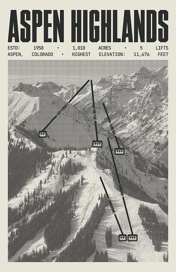 Aspen Highlands Resort Poster