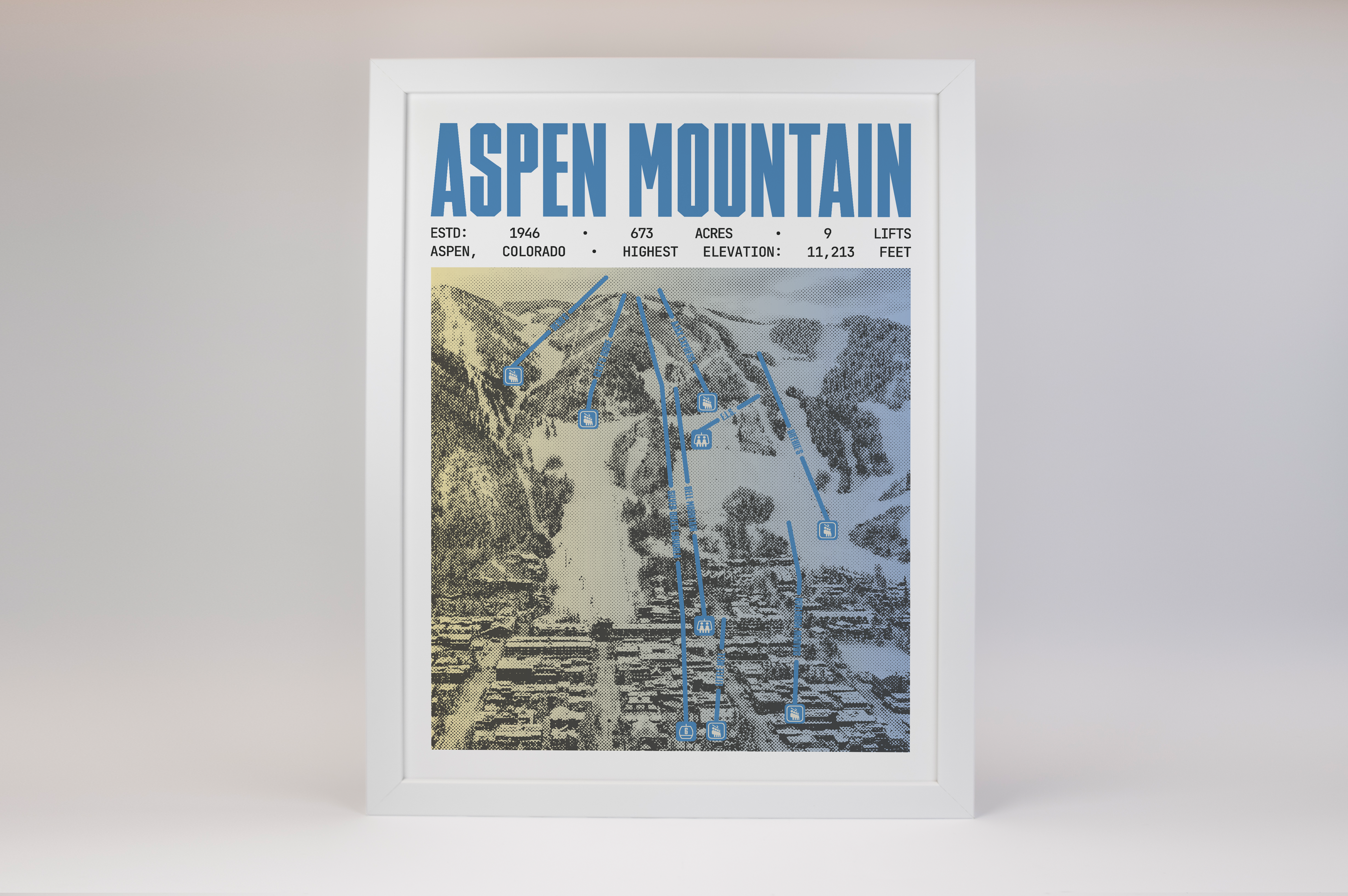 Aspen Mountain Resort Poster