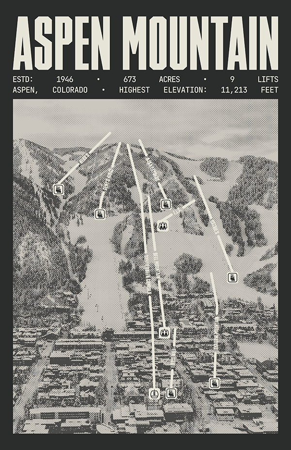 Aspen Mountain Resort Poster
