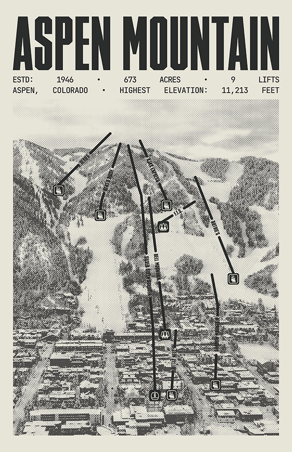 Aspen Mountain Resort Poster