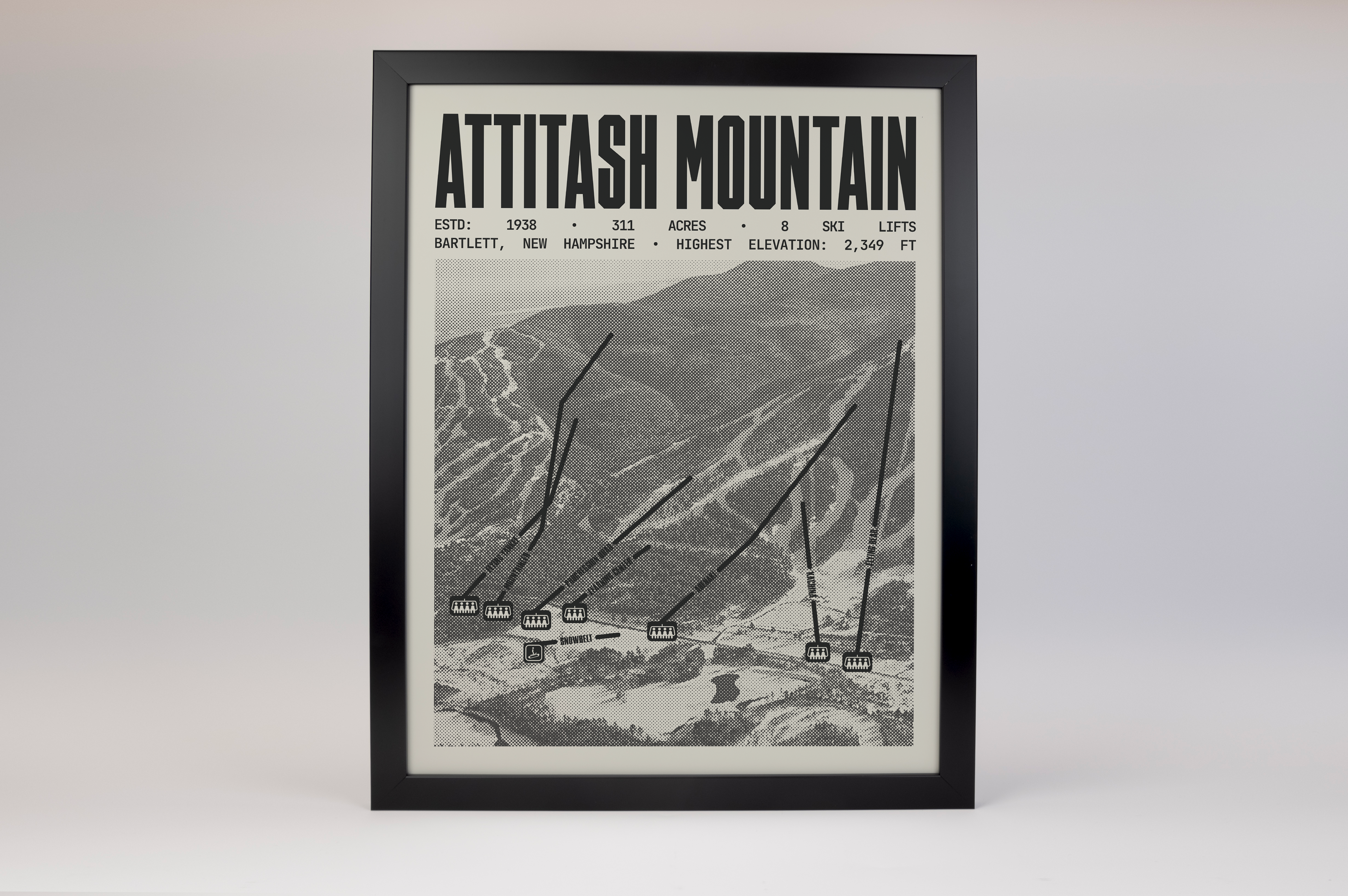 Attitash Mountain Ski Resort Poster