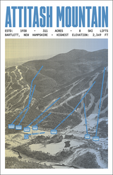 Attitash Mountain Ski Resort Poster