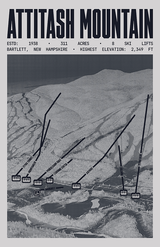 Attitash Mountain Ski Resort Poster