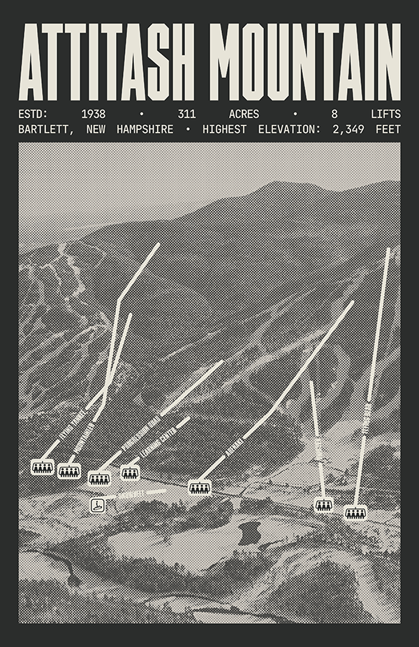 Attitash Mountain Resort Poster