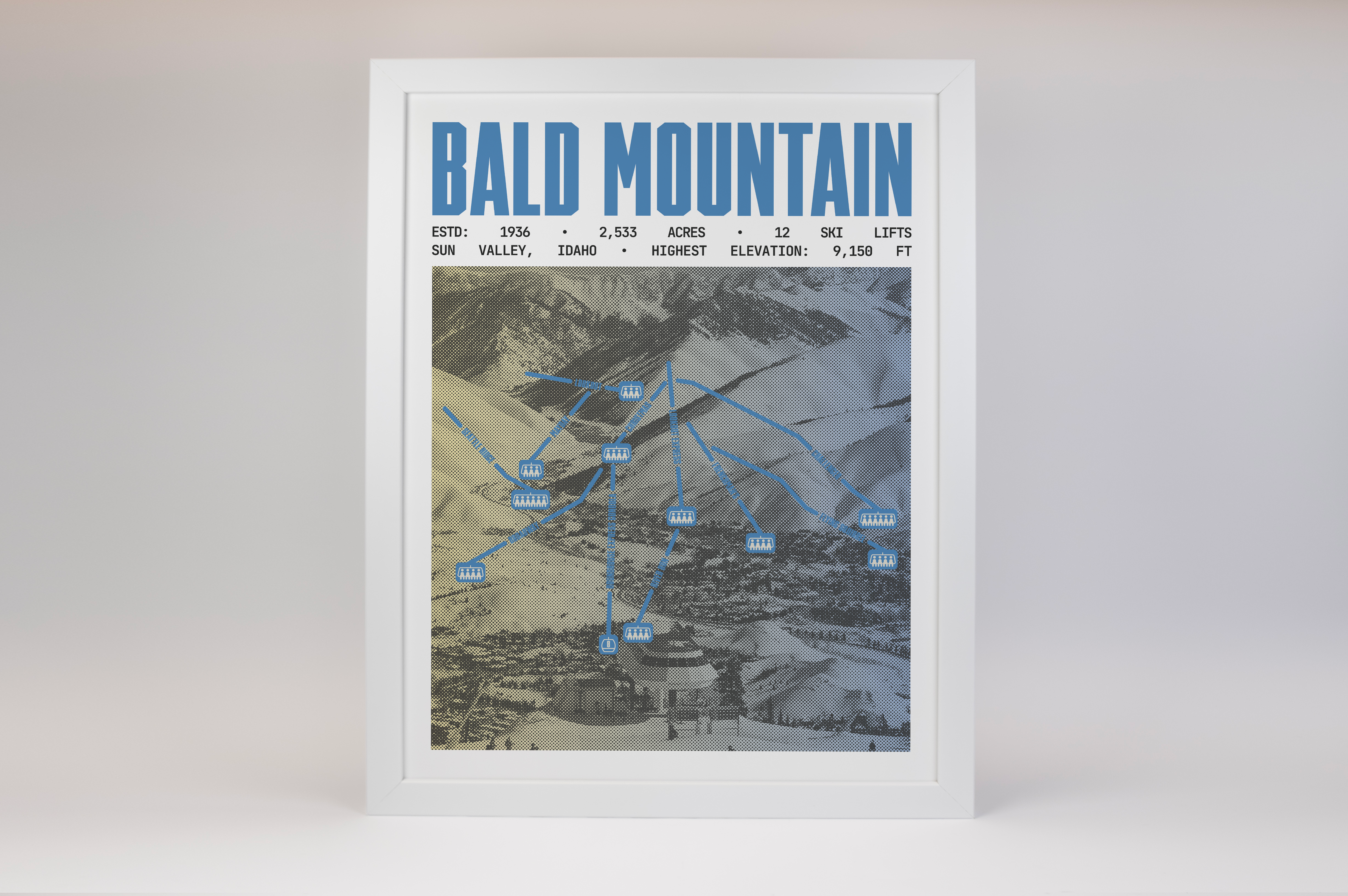 Bald Mountain - Sun Valley Ski Resort Poster