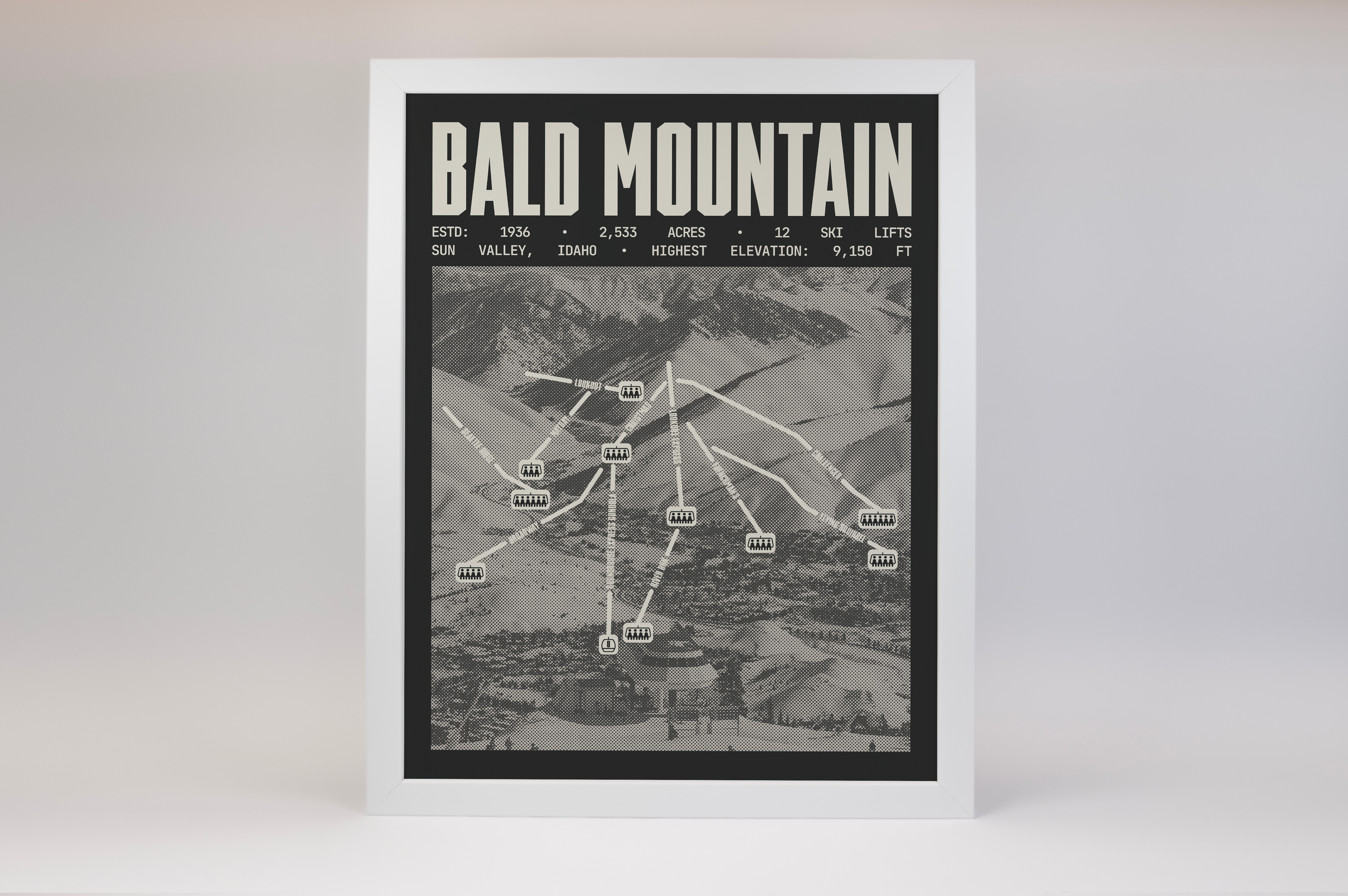Bald Mountain - Sun Valley Ski Resort Poster