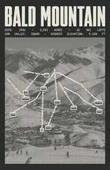Bald Mountain - Sun Valley Ski Resort Poster