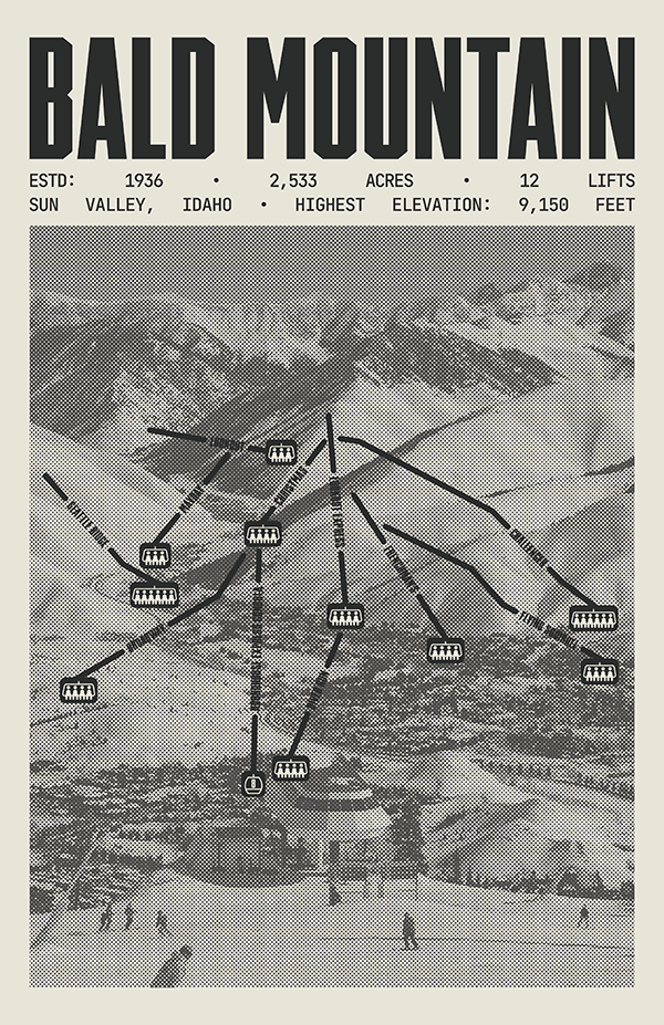 Bald Mountain - Sun Valley Resort Poster