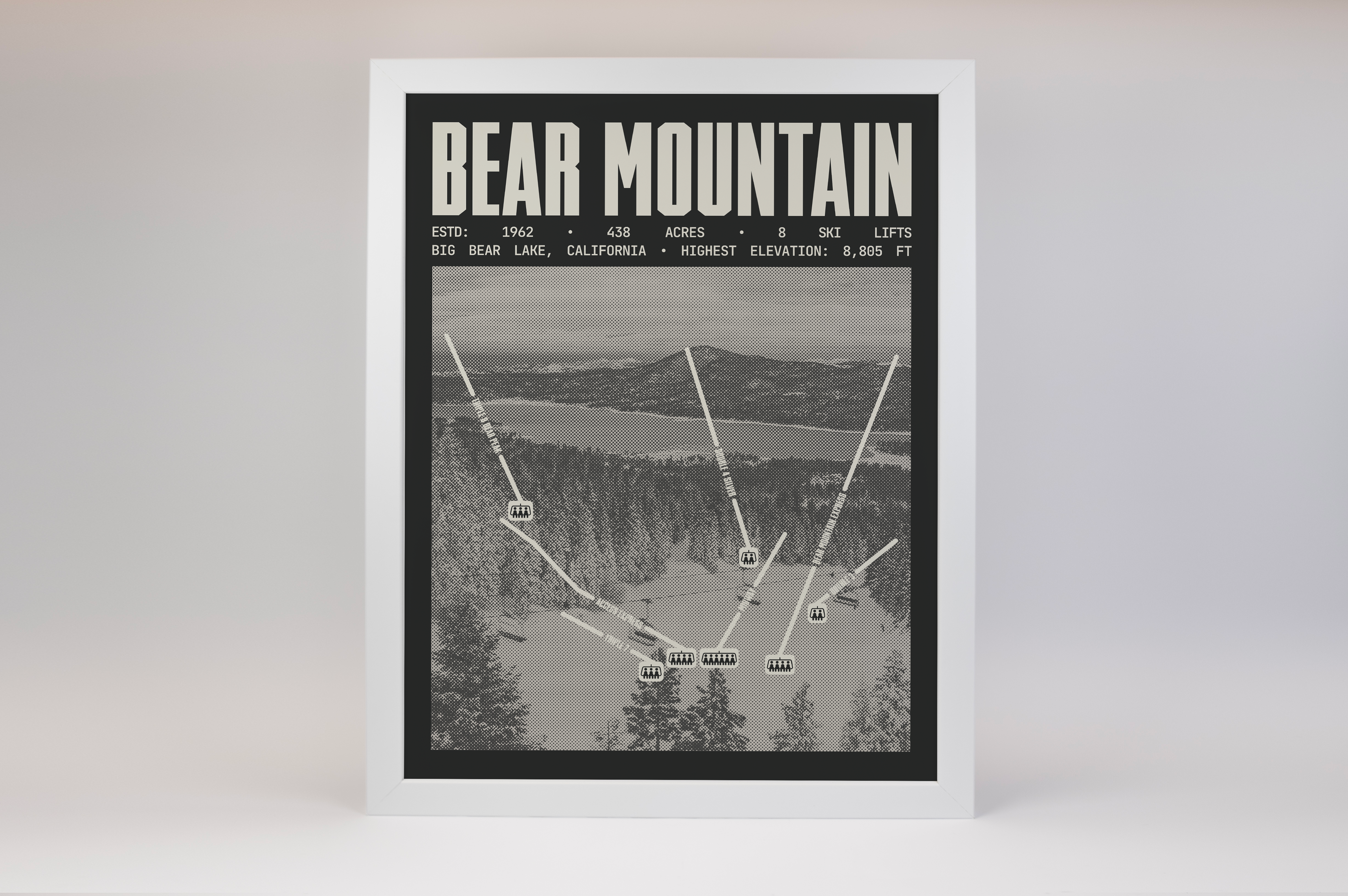 Bear Mountain - Big Bear Lake Ski Resort Poster