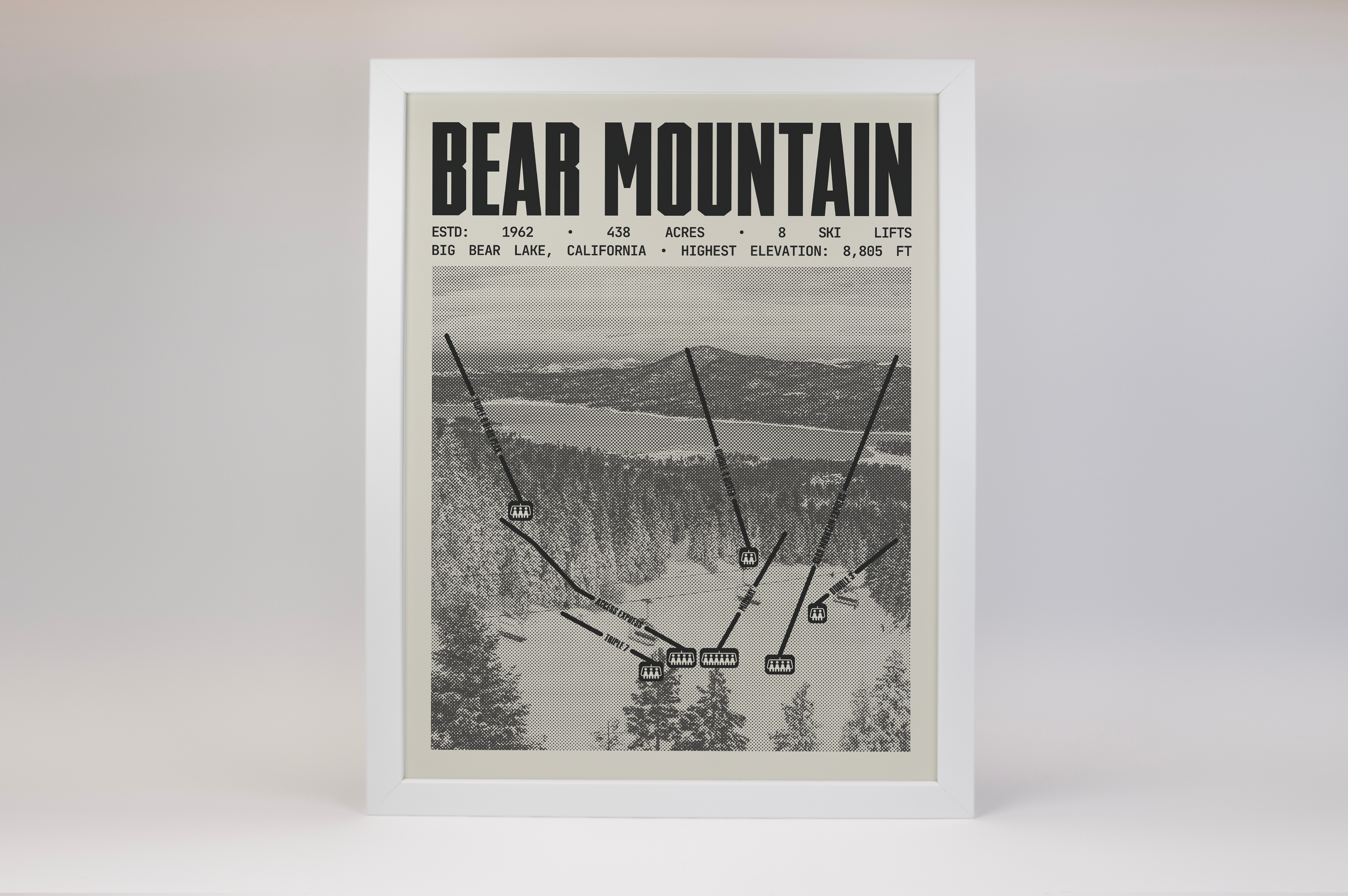 Bear Mountain - Big Bear Lake Ski Resort Poster