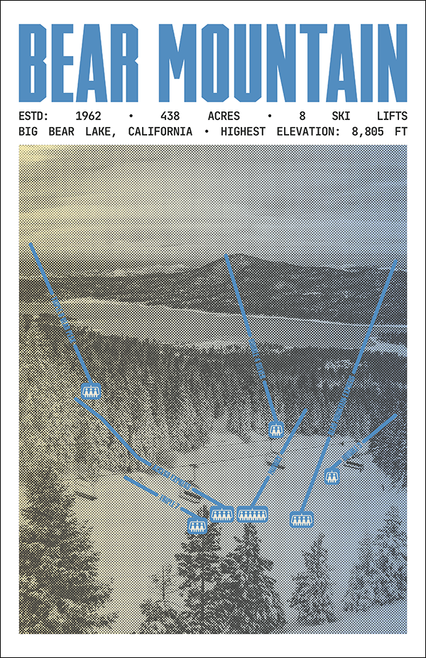 Bear Mountain - Big Bear Lake Ski Resort Poster
