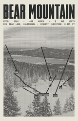 Bear Mountain - Big Bear Lake Ski Resort Poster