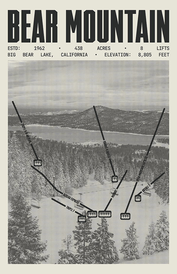 Bear Mountain - Big Bear Lake Resort Poster