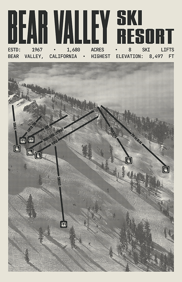 Bear Valley Ski Resort Poster