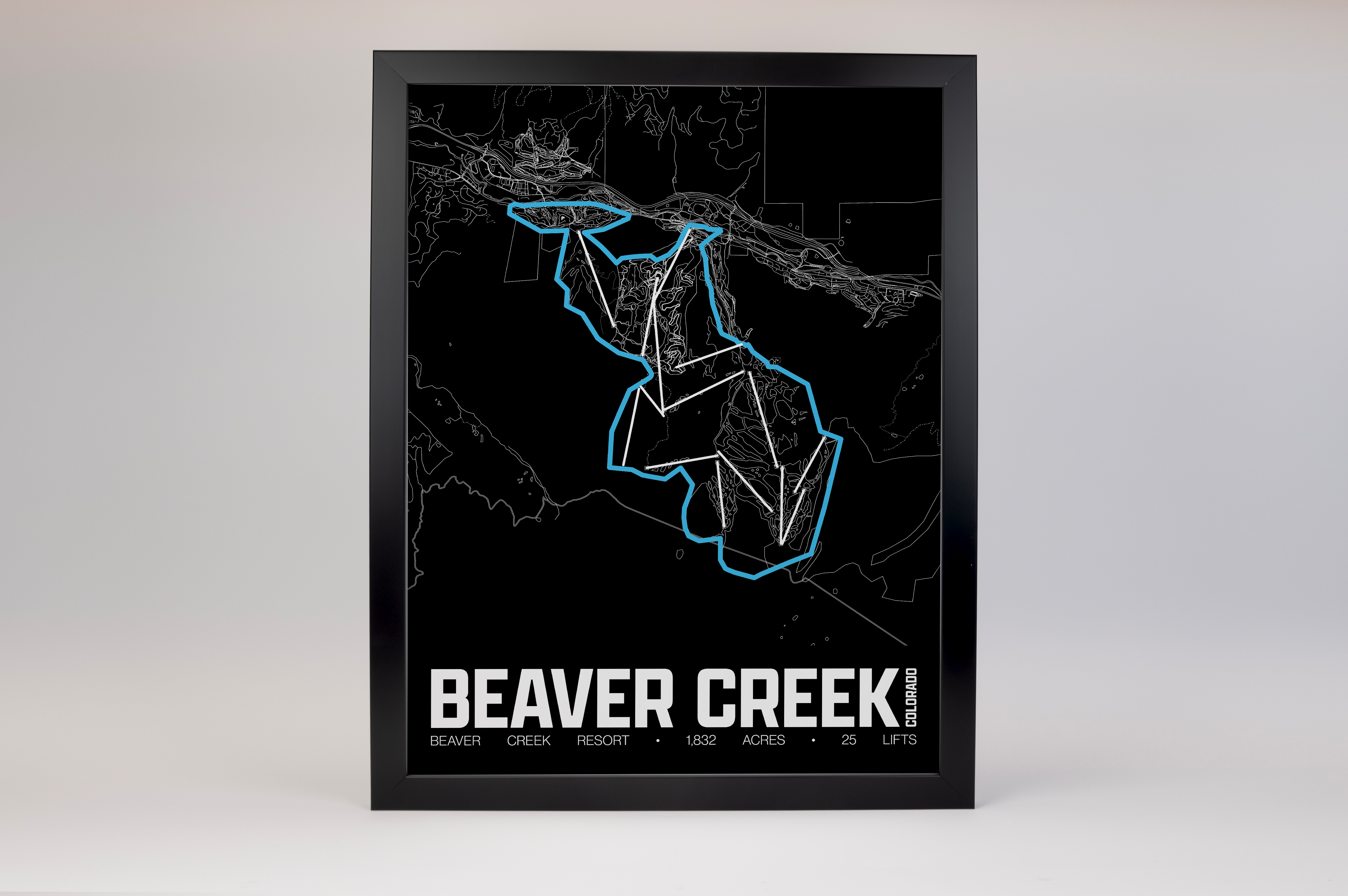 Beaver Creek Resort Map Poster – Colorado