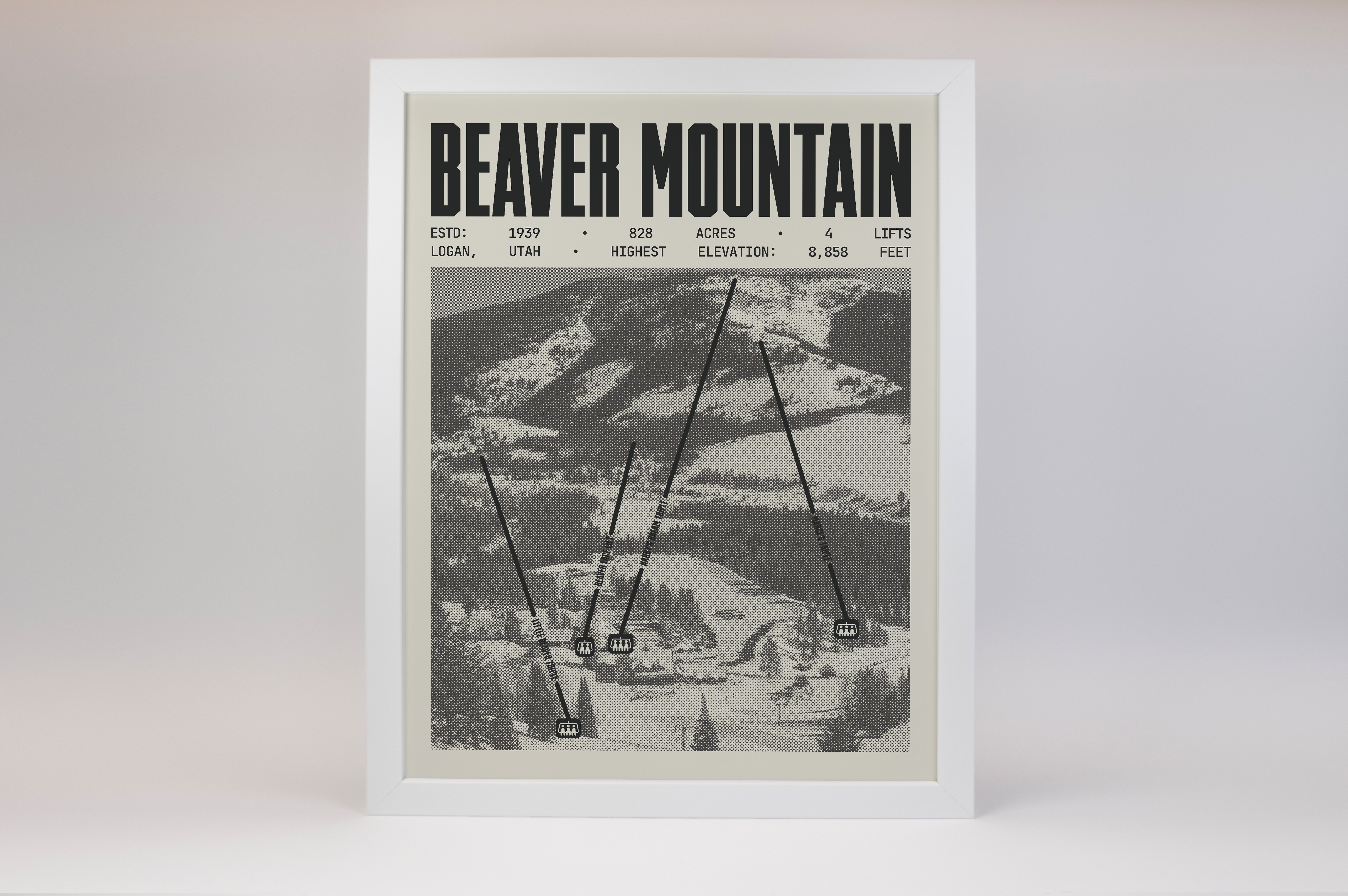 Beaver Mountain Resort Poster