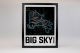 Big Sky Resort Map Poster – Montana