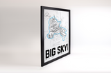 Big Sky Resort Map Poster – Montana