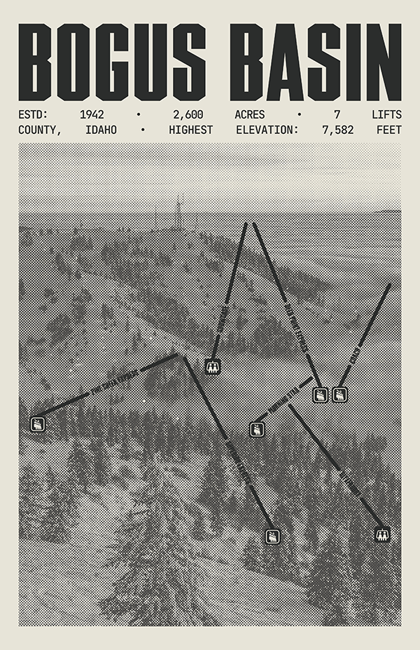 Bogus Basin Resort Poster