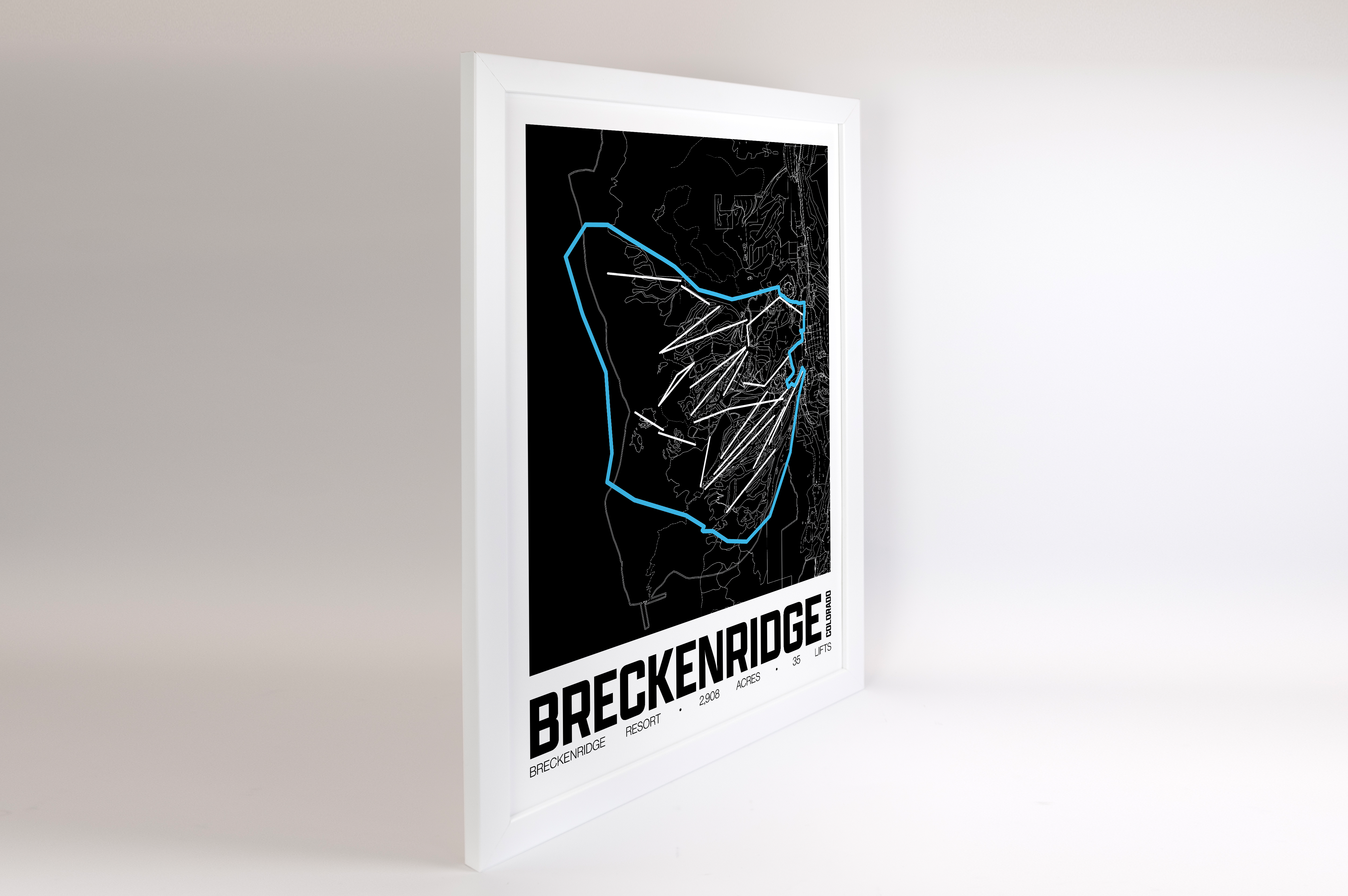 Breckenridge Resort Map Poster – Colorado