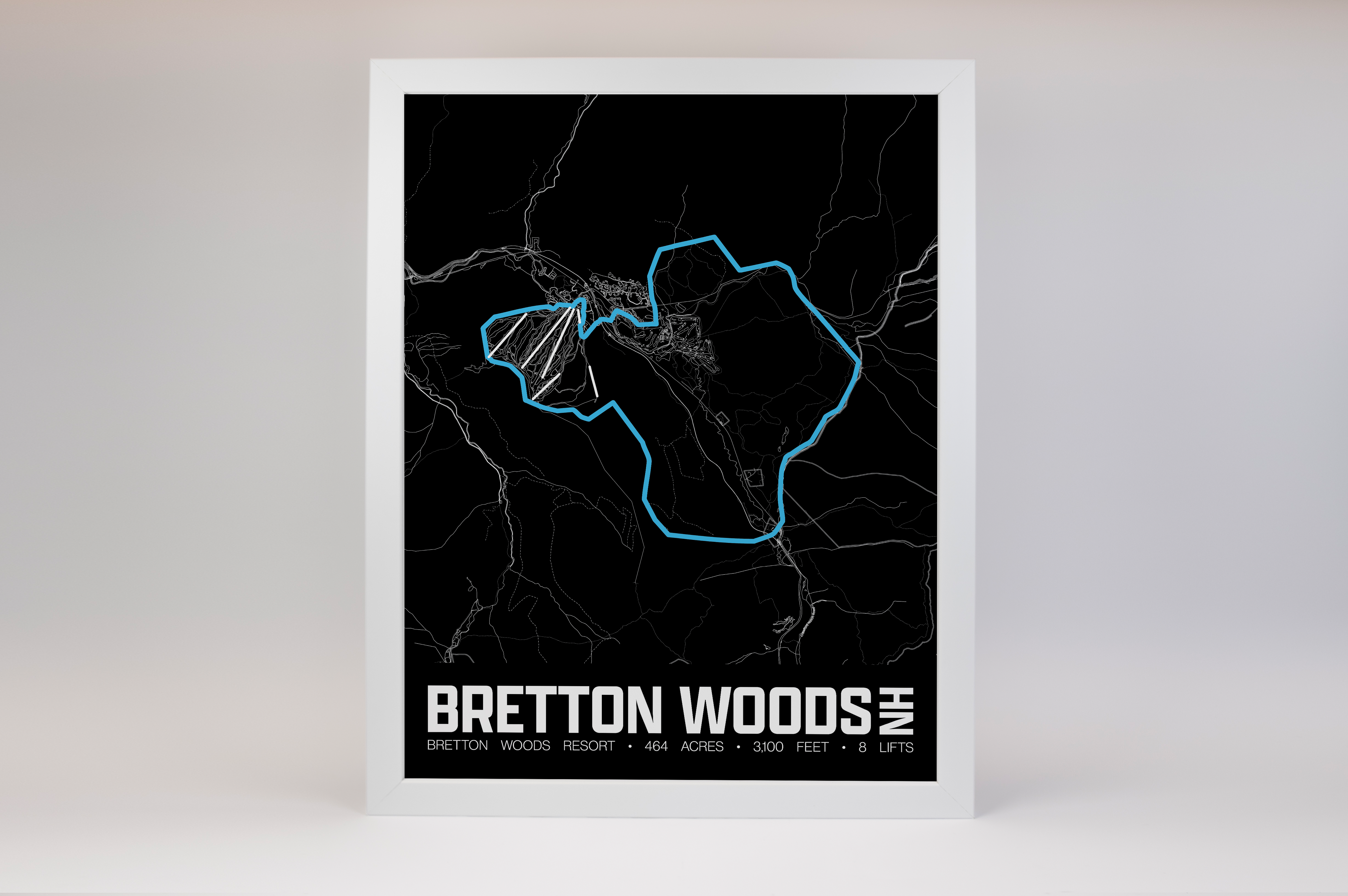 Bretton Woods Resort Map Poster – New Hampshire