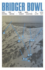 Bridger Bowl Resort Poster