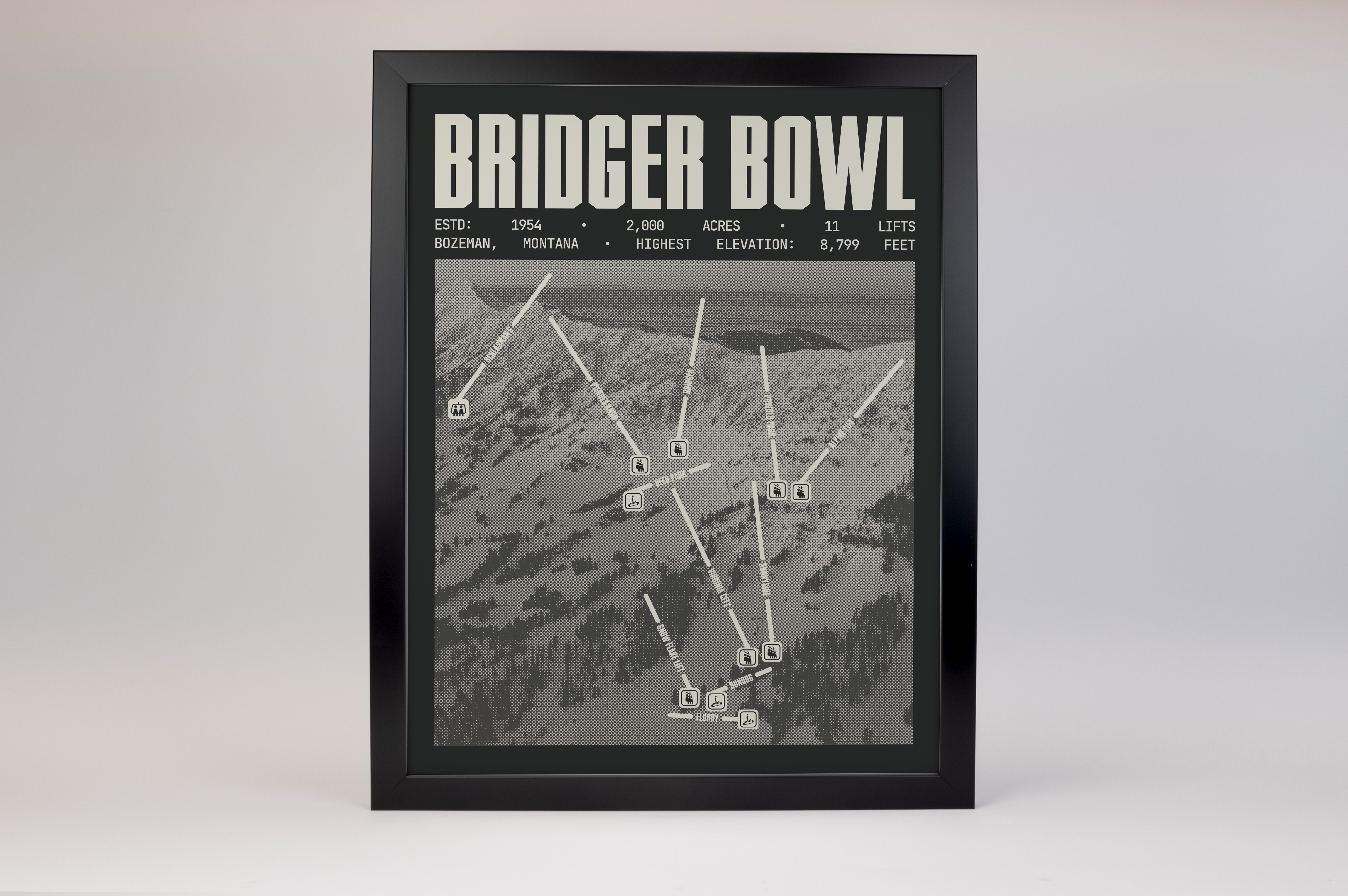 Bridger Bowl Resort Poster
